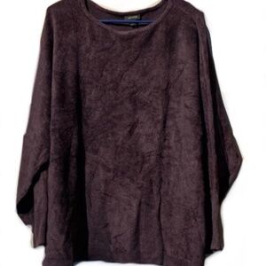 NWT J. JILL Wearever Gorgeous Rum Raisin Boat Neck Sweater Soft 2X - FINALL